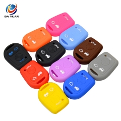 AS074005 Silicone Car Key Cover FOB Case For BMW 3 Buttons