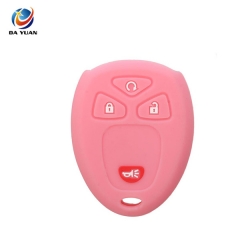 AS065008 Silicone 4 Buttons Car Key Case Shell Fob Cover for Chevrolet