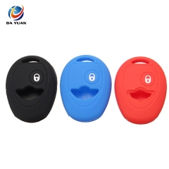 AS074001 1 Button Car Silicone Key Case Cover Remote Key Fob Protect Cover Case For BMW for Mini Cooper