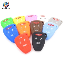 AS071005 Silicone Car Key Case Cover For Chrysler Dodge Jeep 4 Button