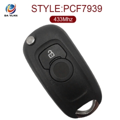 AK057007 for Vauxhall Astra K Flip Remote Key 2 Button 433MHz ID46 PCF7939 13588685