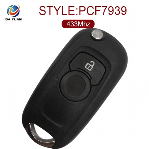 AK057007 for Vauxhall Astra K Flip Remote Key 2 Button 433MHz ID46 PCF7939 13588685