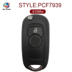 AK057007 for Vauxhall Astra K Flip Remote Key 2 Button 433MHz ID46 PCF7939 13588685