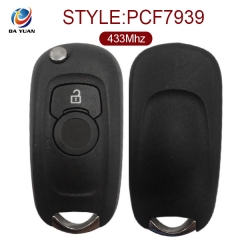 AK057007 for Vauxhall Astra K Flip Remote Key 2 Button 433MHz ID46 PCF7939 13588685