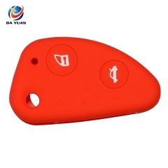 AS075001 2 Buttons Car Flip Key Silicone Rubber Fob Cover Case Shell For Alfa