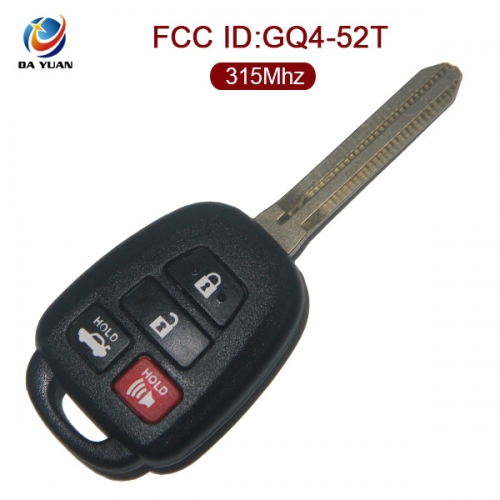 AK007108 for Toyota Remote Key 3+1 Button 315MHz GQ4-52T