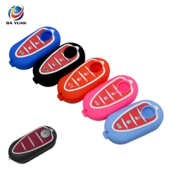 AS075004 Silicone Car key Rubber Shell Cover Skin Protector for Alfa Car Remote Filp Key