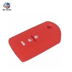 AS076001 3 Buttons Remote Silicone Car Key Cover Case For Mazda