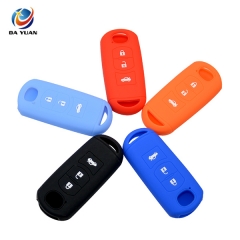 AS076004 SILICONE RUBBER CAR KEY COVER FOR MAZDA 3 Button