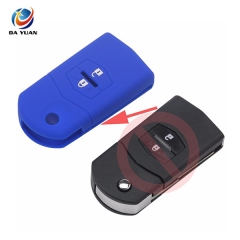 AS076002 Silicone Car Key Fob Cover Case For MAZDA 2 Buttons Remote