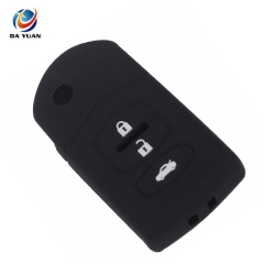 AS076001 3 Buttons Remote Silicone Car Key Cover Case For Mazda