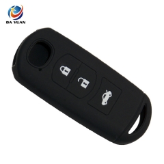 AS076004 SILICONE RUBBER CAR KEY COVER FOR MAZDA 3 Button