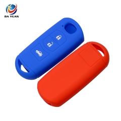 AS076004 SILICONE RUBBER CAR KEY COVER FOR MAZDA 3 Button