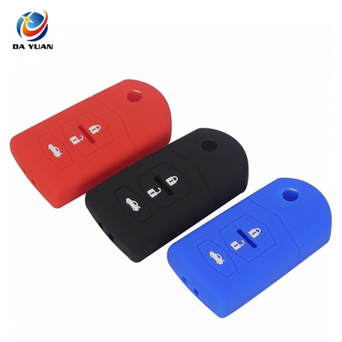 AS076001 3 Buttons Remote Silicone Car Key Cover Case For Mazda