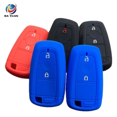 AS067014 Silicone Car Key Cover Skin For Ford 2 Button Remote Keyless Key Protector