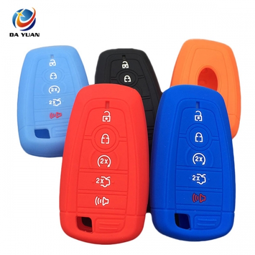 AS067016 5 Button Silicone Car Key Cover For Ford