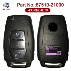 AK060001 Original for SsangYong Flip Key 3 Button 433MHz 4D70 87510-21000