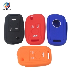 AS065019 3 Buttons Folding Silicone Remote Car Key Cover For Chevrolet