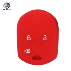 AS067015 For Ford 3 Buttons Silicone Car Key Cover Protector