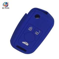 AS065019 3 Buttons Folding Silicone Remote Car Key Cover For Chevrolet