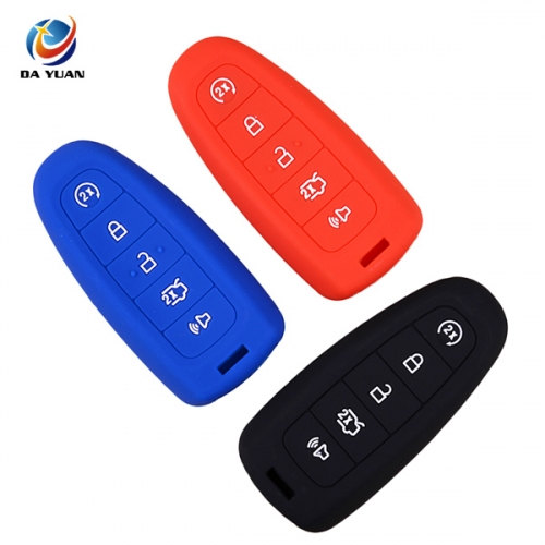 AS067019 5 Buttons Silicone Car Remote Smart Key  Case Fit For Ford