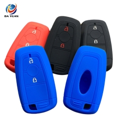 AS067014 Silicone Car Key Cover Skin For Ford 2 Button Remote Keyless Key Protector