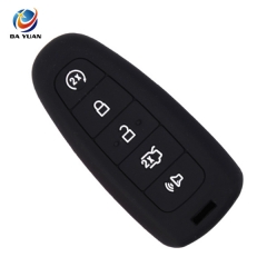 AS067019 5 Buttons Silicone Car Remote Smart Key  Case Fit For Ford