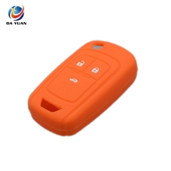 AS065012 Silicone rubber car key cover case For Chevrolet Cruze 3 button key remote protect shell