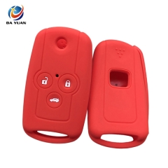 AS062014 silicone car key case cover shell For Honda 3 button floding key case