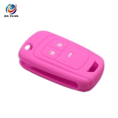 AS065012 Silicone rubber car key cover case For Chevrolet Cruze 3 button key remote protect shell