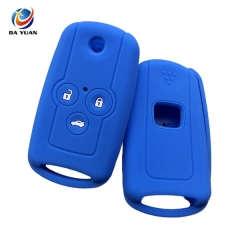 AS062014 silicone car key case cover shell For Honda 3 button floding key case