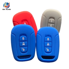 AS065010 silicone car key cover case For Chevrolet Captiva Remote Control Holder 3 Button Smart Pocket Car Key Shell