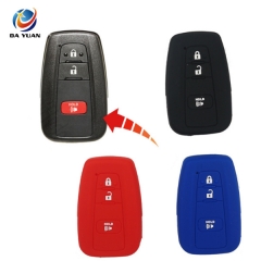 AS063024 For Toyota 3 Buttons Silicone Car Key Case Cover Skin Protector