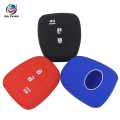 AS063029 3 Buttons Car Key Fob Silicone Rubber Cover For Toyota