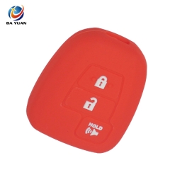 AS063029 3 Buttons Car Key Fob Silicone Rubber Cover For Toyota