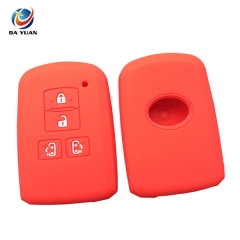 AS063025 Silicone Car Key Cover Case Holder for Toyota 4 Buttons Remote Key