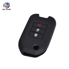 AS062018 For Honda 3 Buttons Folding Car key Protector Case Silicone Car Key Cover