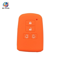 AS063025 Silicone Car Key Cover Case Holder for Toyota 4 Buttons Remote Key