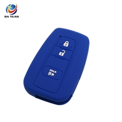 AS063024 For Toyota 3 Buttons Silicone Car Key Case Cover Skin Protector