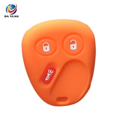 AS065015 silicone rubber car key cover for Chevrolet 3 button remote key
