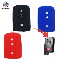 AS063031 Silicone Rubber Car Key Cover  For Toyota 4 Button Key