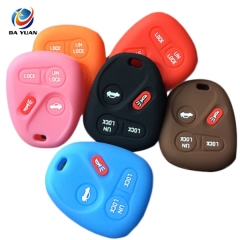 AS065018 Silicone Rubber Car Key Cover For Chevrolet 4 Button