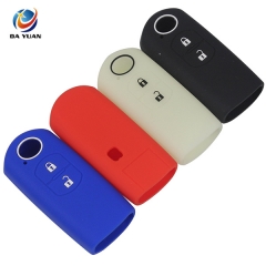 AS076006 Silicone Car Key Cover For Mazda 2 Button