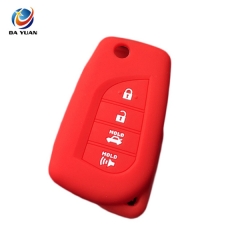 AS063032 Silicone Rubber Car Key Cover For Toyota 4 Button Key Cover