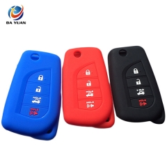 AS063032 Silicone Rubber Car Key Cover For Toyota 4 Button Key Cover