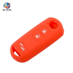 AS076008 Silicone Car Key Cover Fob Case For Mazda 3 Button