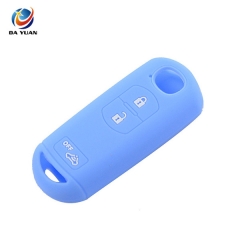 AS076008 Silicone Car Key Cover Fob Case For Mazda 3 Button