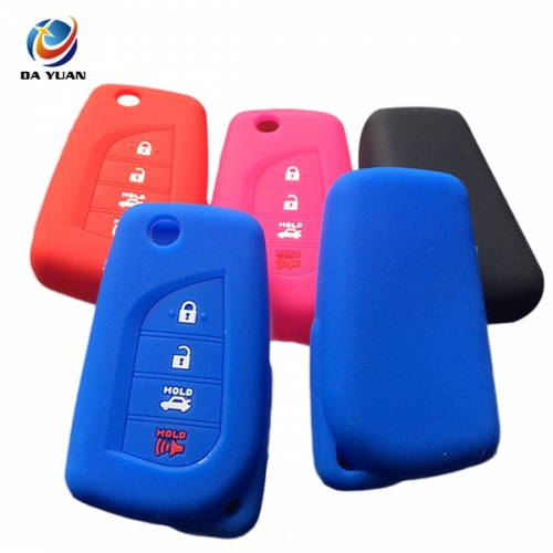 AS063032 Silicone Rubber Car Key Cover For Toyota 4 Button Key Cover