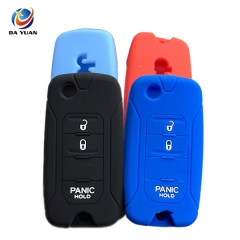 AS071009 Silicone car key cover for Jeep key holder protect