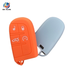 AS071010 Silicone Car Key Cover Skin Protect for JEEP for DODGE for CHRYSLER 4 Button